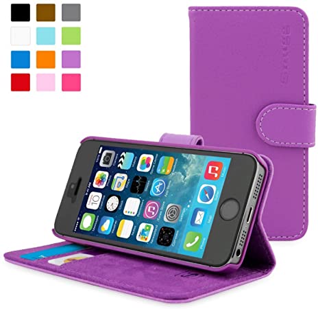 Leather Folio Wallet Case for iPhone 5 / 5S Leather Folio Wallet Case for iPhone 5 / 5S
